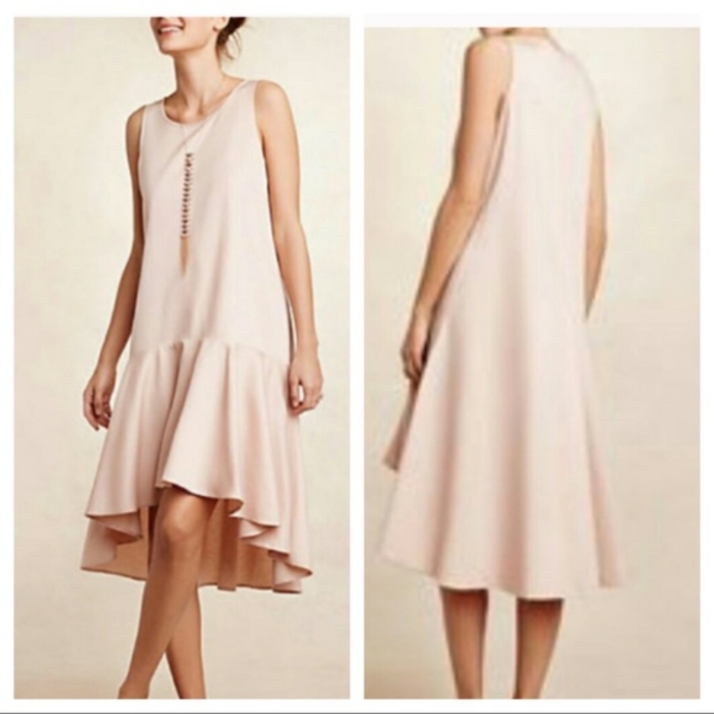 Anthro Maeve Camellia Drop Waist, Size M